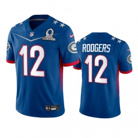 Miesten Green Bay Packers NFL Pelipaita Aaron Rodgers 12 Game Royal 2022 NFC Pro Bowl